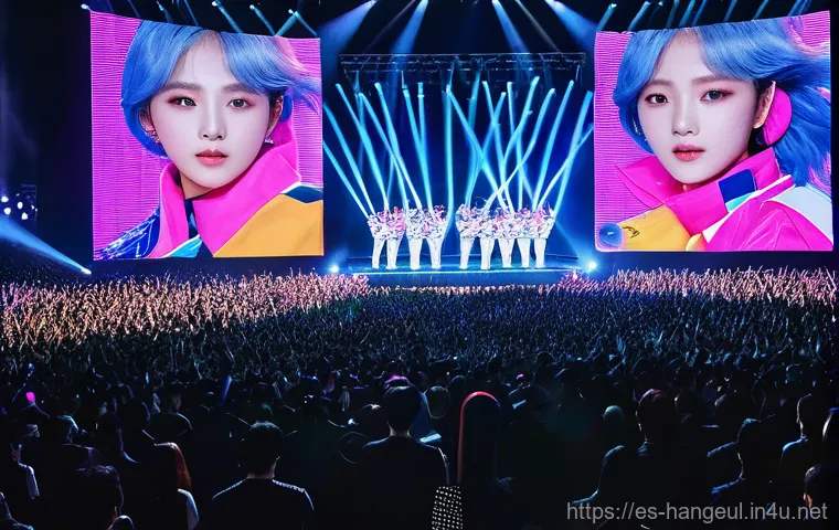 한글 사용 국가 - **K-Pop Global Performance**
    A vibrant, high-energy K-pop boy group of 5-7 members performing on...