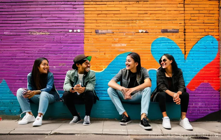 한글과 외국어의 조합 - **Prompt 1: A Modern Linguistic Tapestry**
    "A vibrant, bustling modern co-working space or unive...