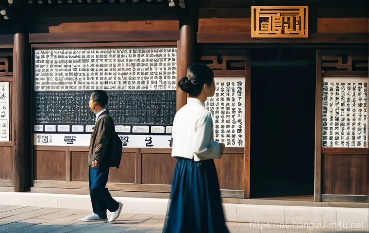 한글과 한자 혼용 사례 - The Birth of Hangul**
    "A majestic, wide-angle portrait of King Sejong the Great, depicted in tra...