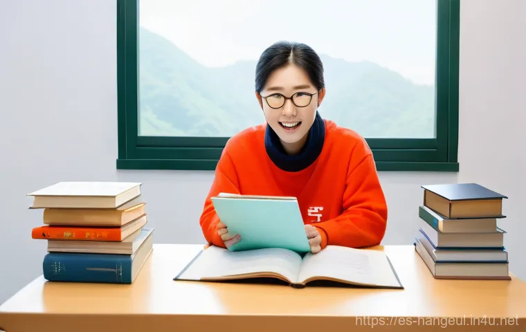 한글과 한자 혼용 사례 - Hanja in Modern Korean Life**
    "A vibrant and bustling urban street scene in modern Seoul, focusi...